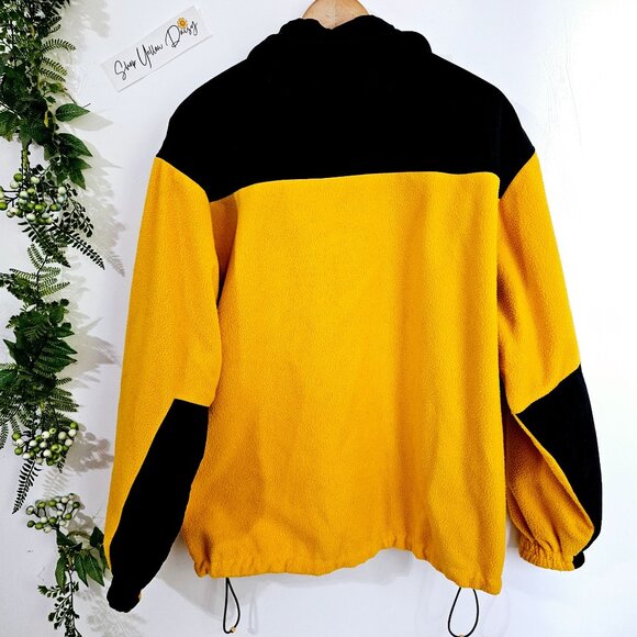 Marquis Sport Reversible Jacket M Yellow & Black Zip-Up‎ ~JA92.1.12 - Picture 5 of 9